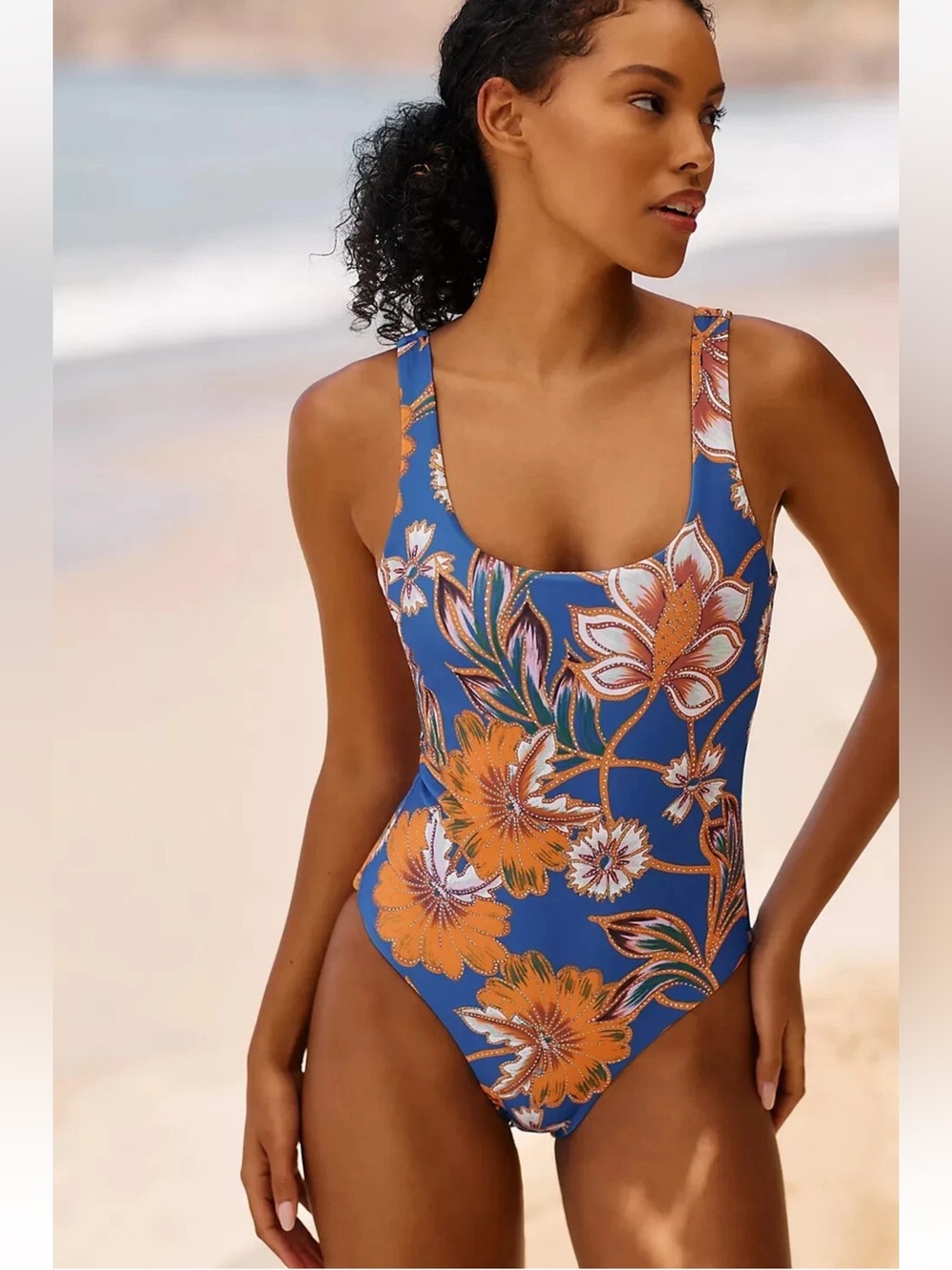 The Odells Denise Floral One Piece Swimsuit Size S
